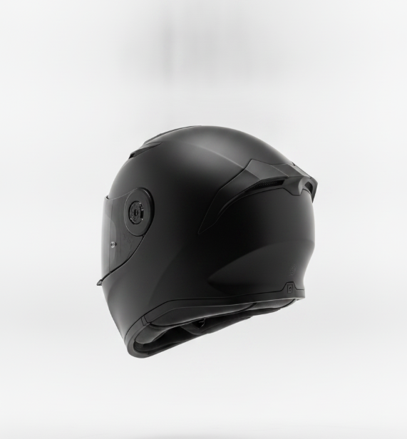 Black Full Face Aerodynamic Helmet