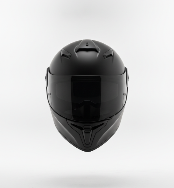 Black Full Face Aerodynamic Helmet
