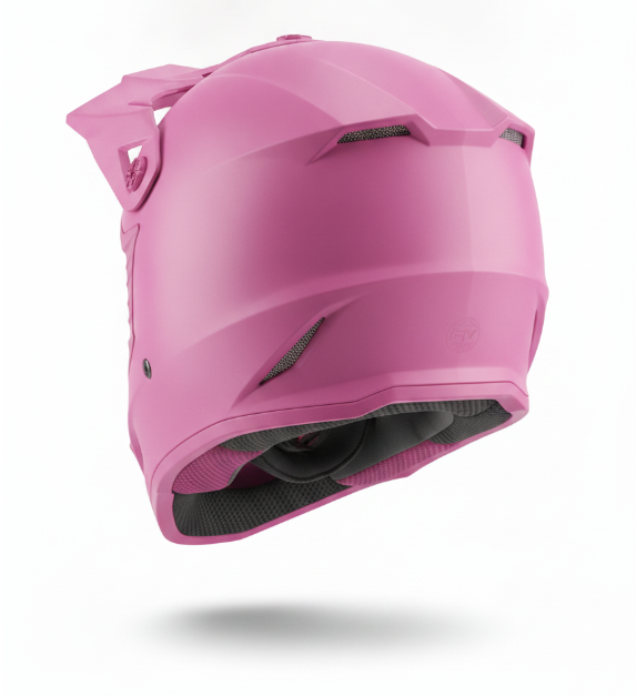 Pink Motocross Goggle Ready Helmet