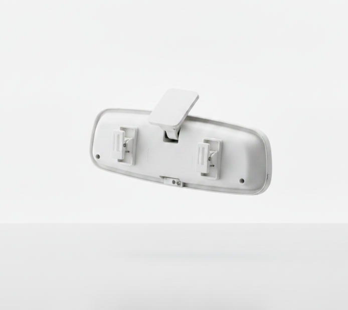 White Anti Glare Rearview Mirror Panel