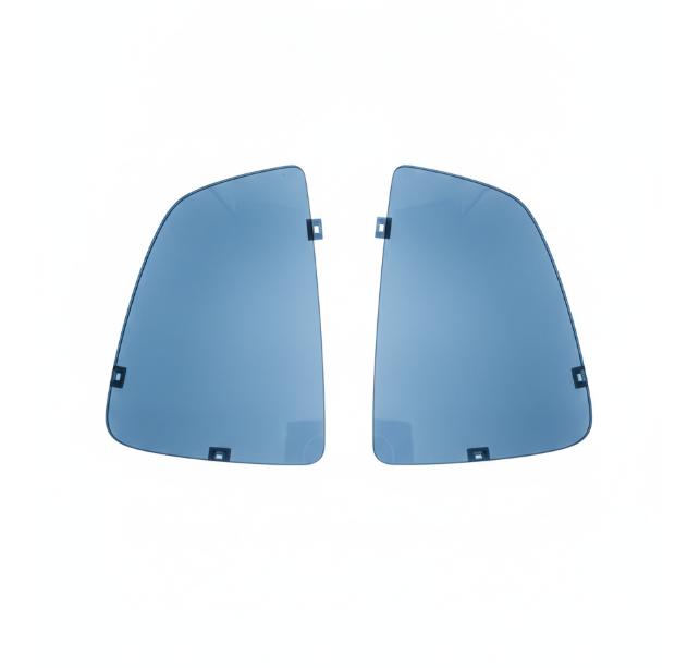Blue Tint Side Mirror Glass Set