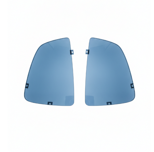 Blue Tint Side Mirror Glass Set
